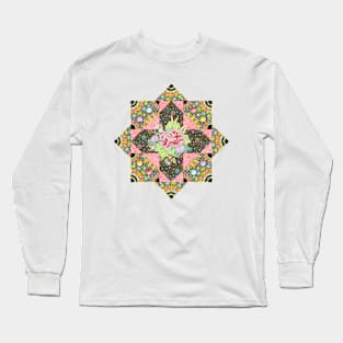 Retro Nouveau Patchwork Long Sleeve T-Shirt